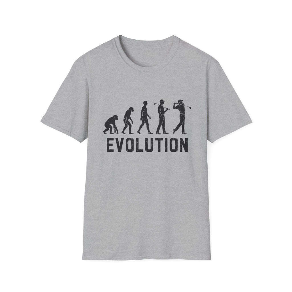 EVOLUTION OF GOLFER SILHOUETTE 70 T-SHIRT