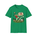 I CAME SAW SLICED CARTOON GOLFER T-SHIRT