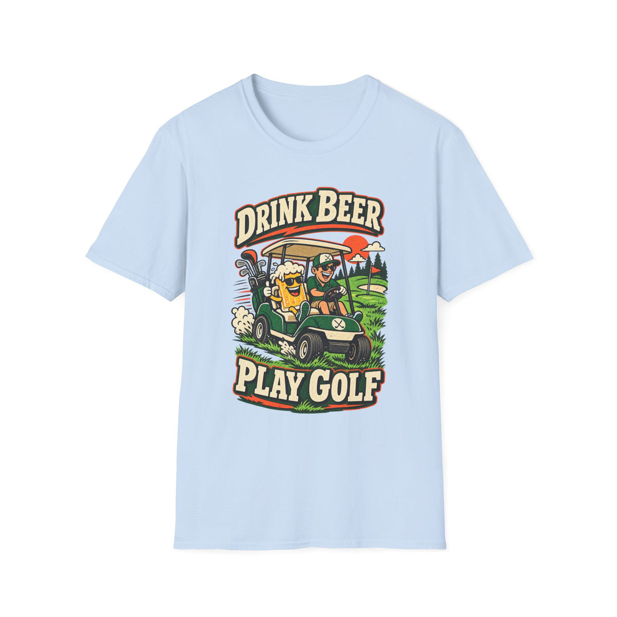 DRINK BEER PLAY GOLF CART 176 T-SHIRT