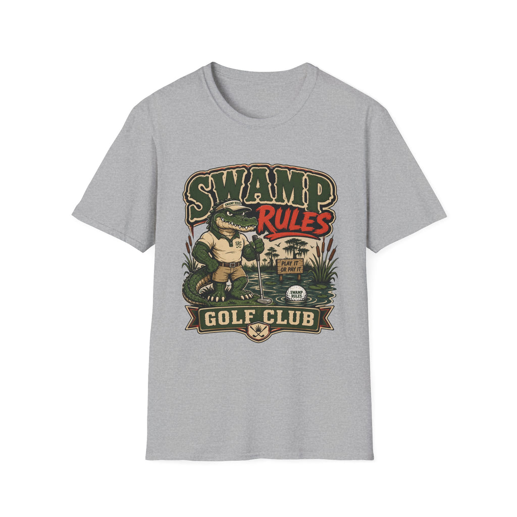 SWAMP RULES GOLF CLUB ALLIGATOR T-SHIRT