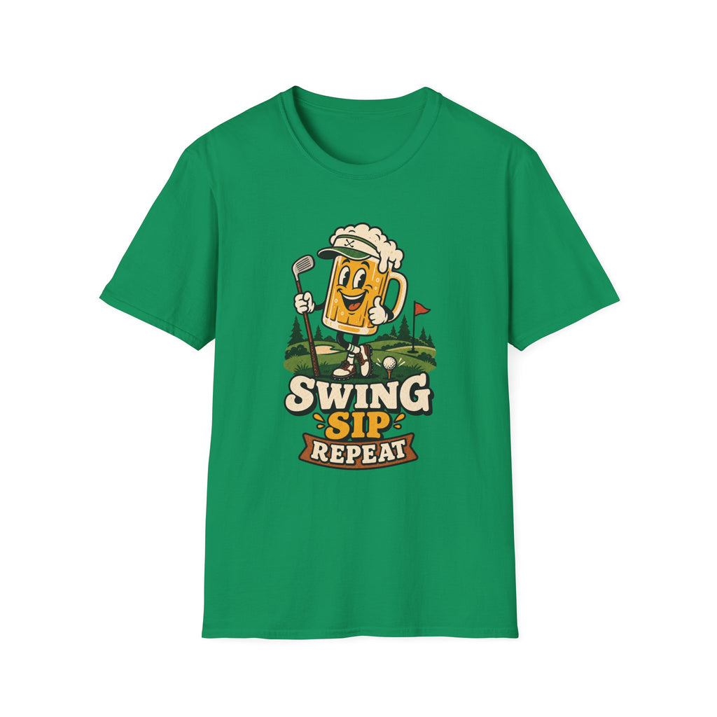 SWING SIP REPEAT BEER MUG T-SHIRT