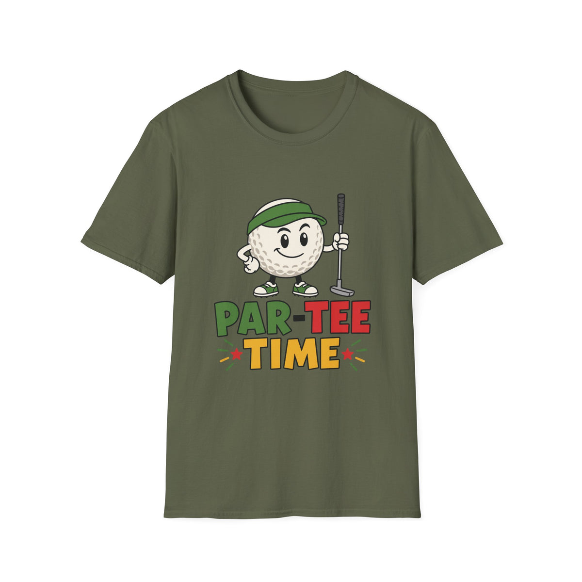 PAR TEE TIME GOLF BALL CHARACTER T-SHIRT