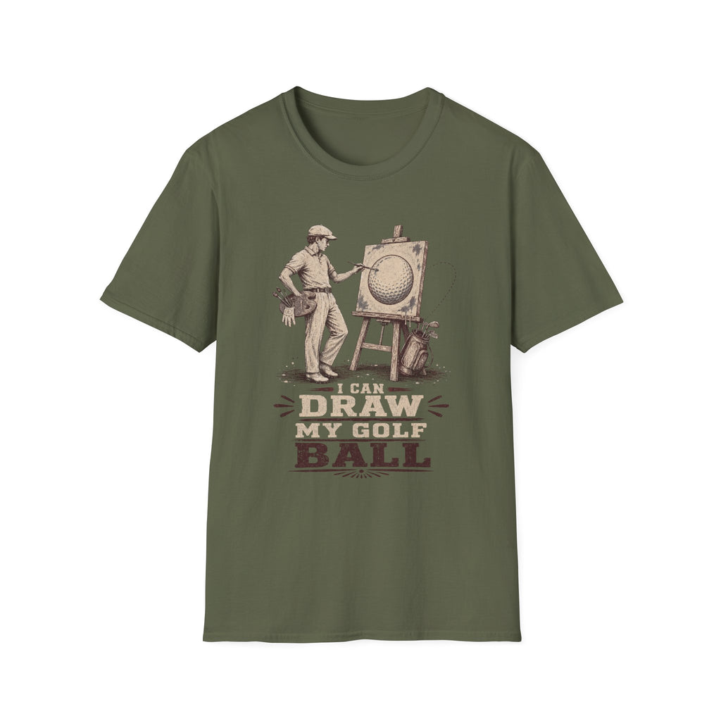I CAN DRAW MY GOLF BALL T-SHIRT