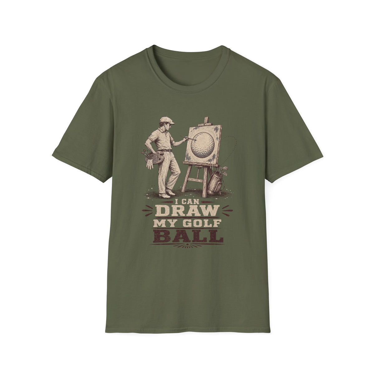 I CAN DRAW MY GOLF BALL T-SHIRT