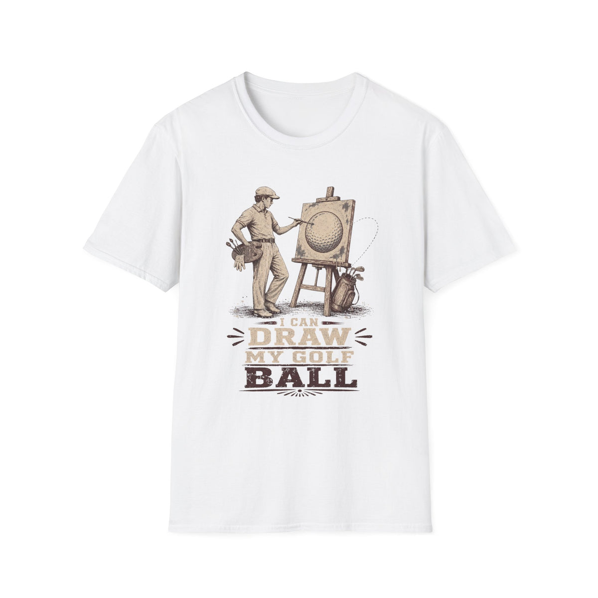 I CAN DRAW MY GOLF BALL T-SHIRT
