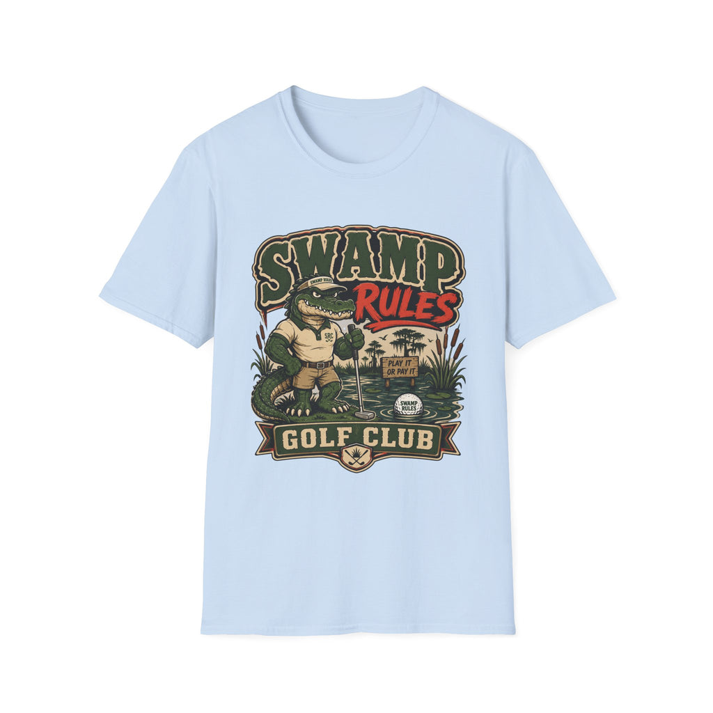 SWAMP RULES GOLF CLUB ALLIGATOR T-SHIRT