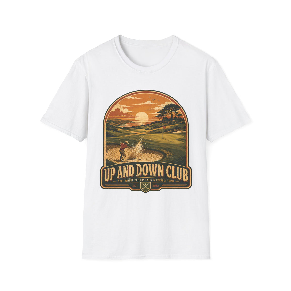UP AND DOWN CLUB BADGE T-SHIRT