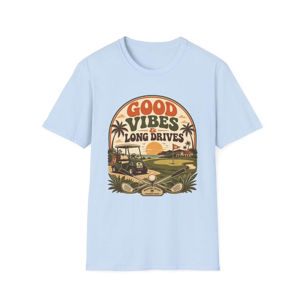 GOOD VIBES LONG DRIVES SUNSET T-SHIRT
