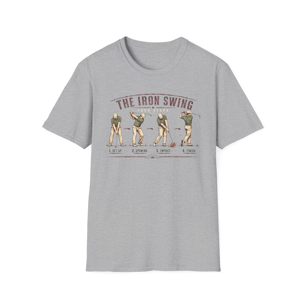IRON SWING FOUR STEPS INFOGRAPHIC T-SHIRT