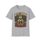 BITE DOWN BIRDIE BULLDOG GOLFER 31 T-SHIRT