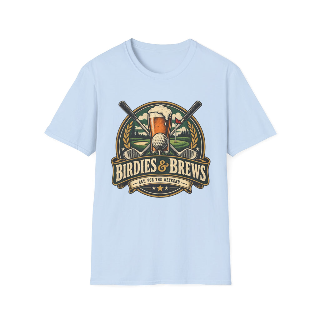 BIRDIES AND BREWS GOLF BADGE COLOR 188 T-SHIRT