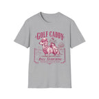 GOLF CADDY DACHSHUND BOWLER HAT PINK 61 T-SHIRT