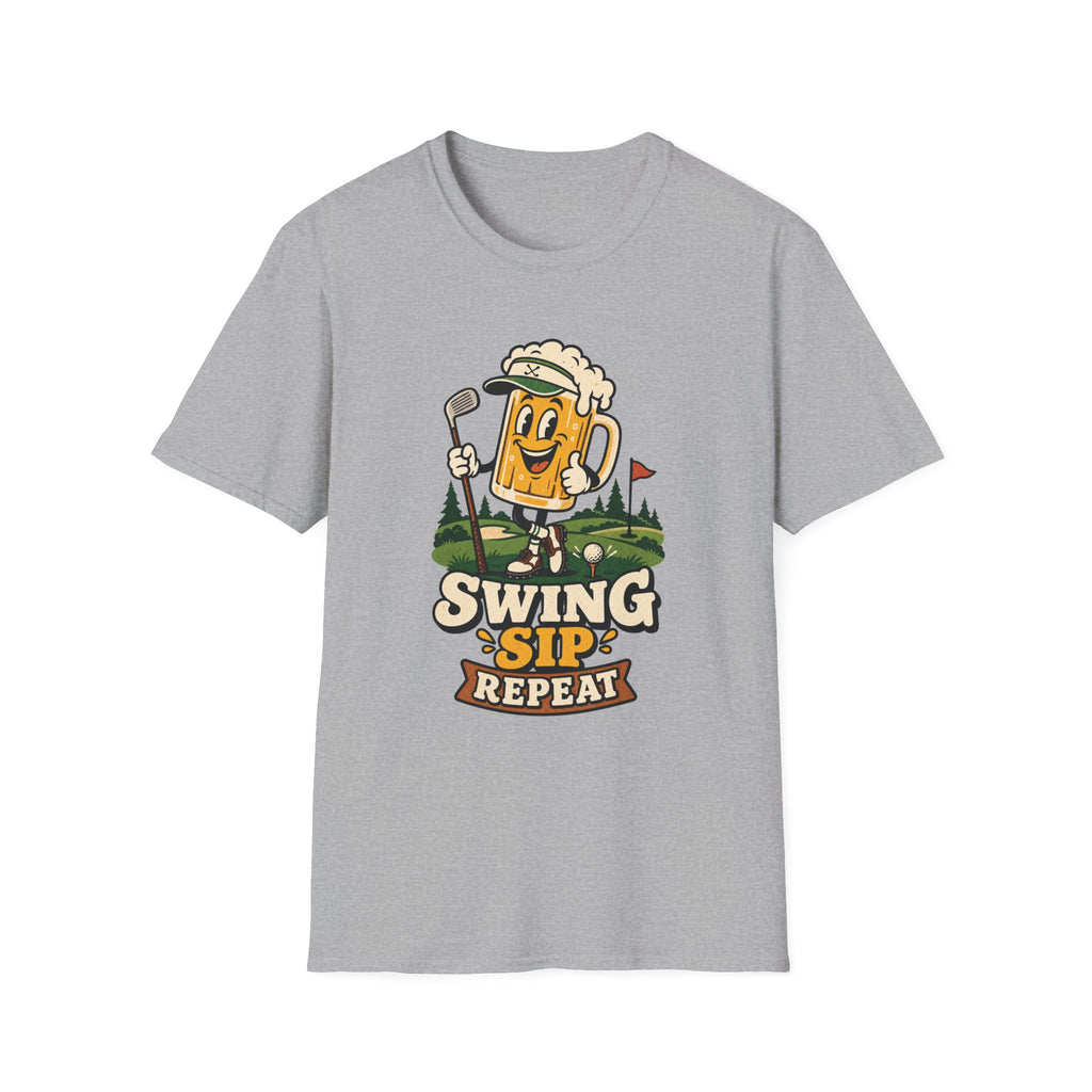 SWING SIP REPEAT BEER MUG T-SHIRT
