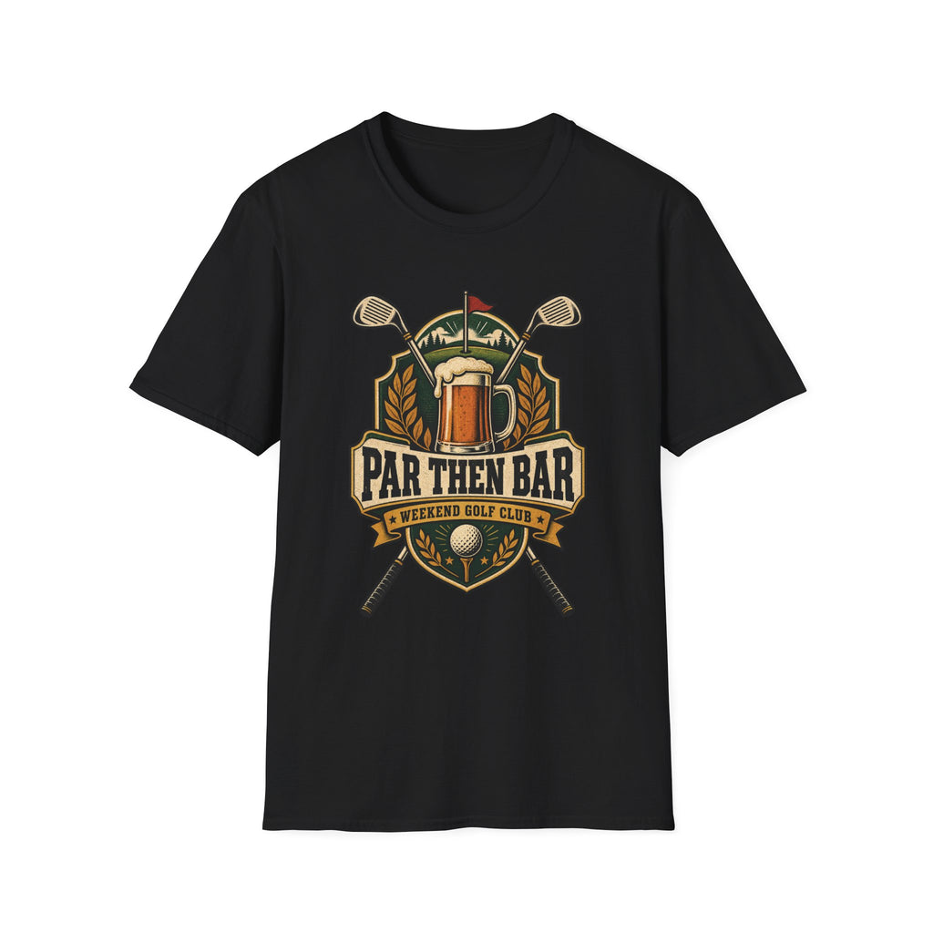 PAR THEN BAR BEER BADGE T-SHIRT