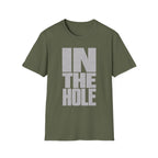 BIG IN THE HOLE TEXT T-SHIRT