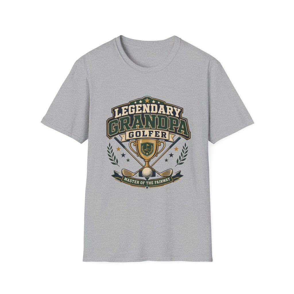 LEGENDARY GRANDPA GOLFER TROPHY BADGE T-SHIRT