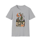 GOLF NEVER DIES SKELETON GOLFER T-SHIRT