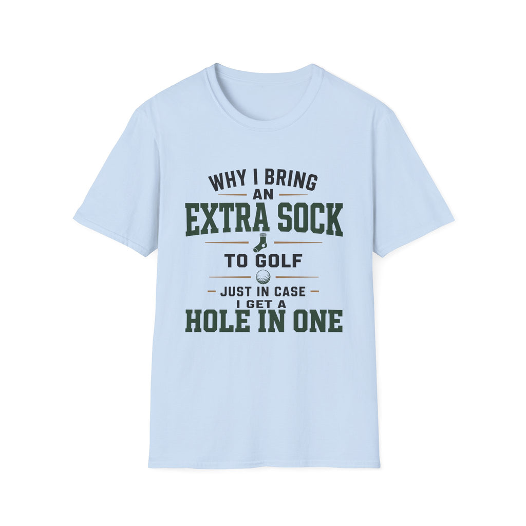 EXTRA SOCK HOLE IN ONE TYPOGRAPHY 36 T-SHIRT