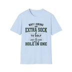 EXTRA SOCK HOLE IN ONE TYPOGRAPHY 36 T-SHIRT
