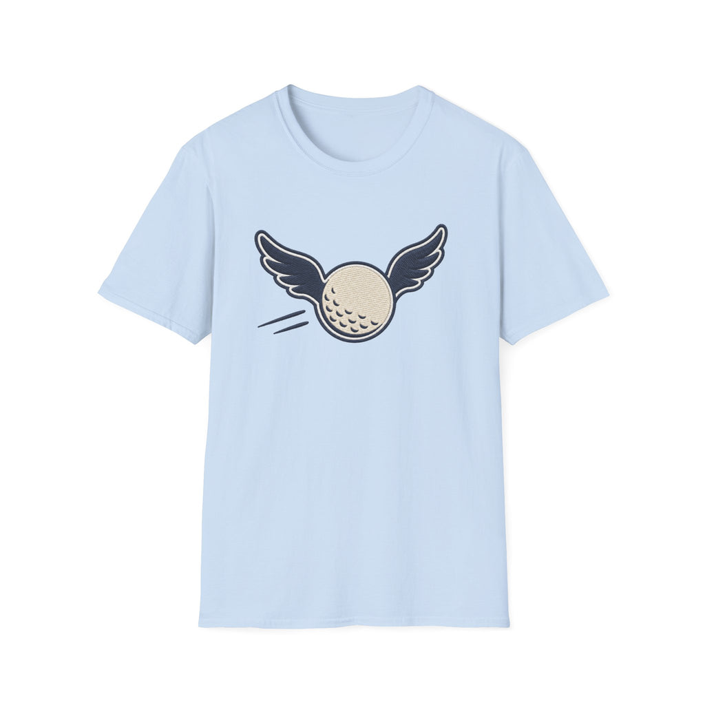 FLYING GOLF BALL WINGS EMBROIDERY PATCH 98 T-SHIRT