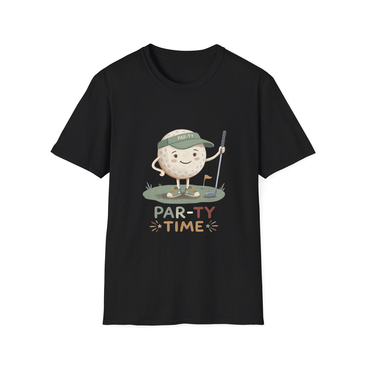 PAR-TY TIME GOLF BALL MASCOT T-SHIRT