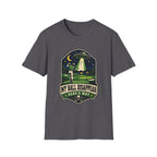 MY BALL DISAPPEARED UFO BADGE T-SHIRT
