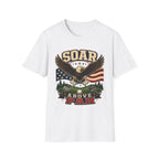 SOAR ABOVE PAR EAGLE FLAG T-SHIRT