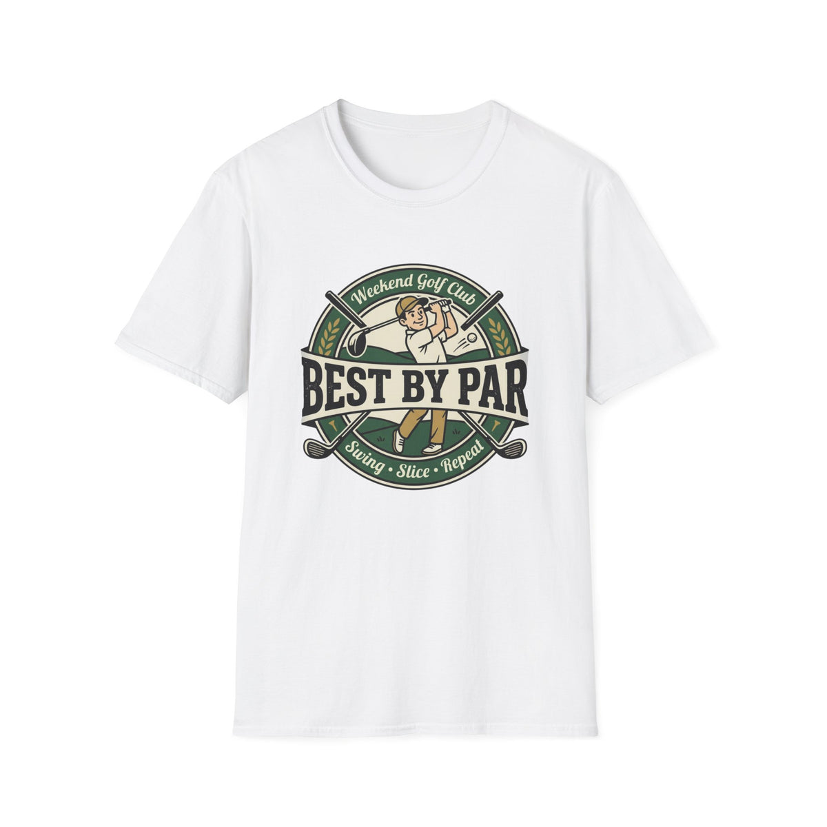 BEST BY PAR WEEKEND GOLF CLUB BADGE 110 T-SHIRT
