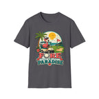 FORE IN PARADISE FLAMINGO CART 11 T-SHIRT