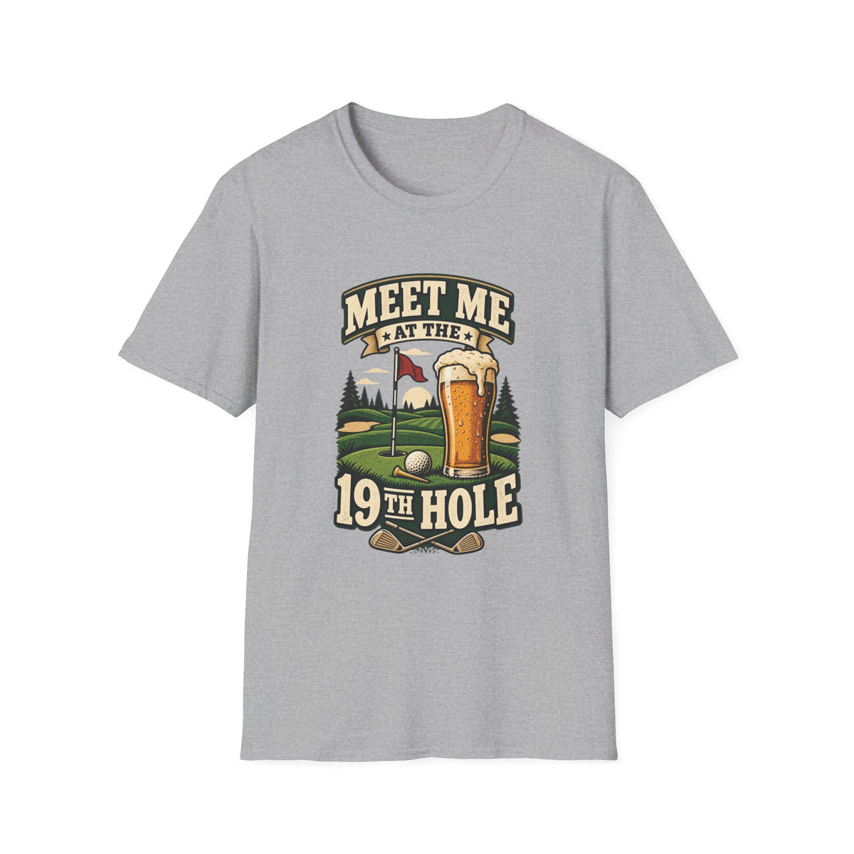 MEET ME AT 19TH HOLE BEER T-SHIRT