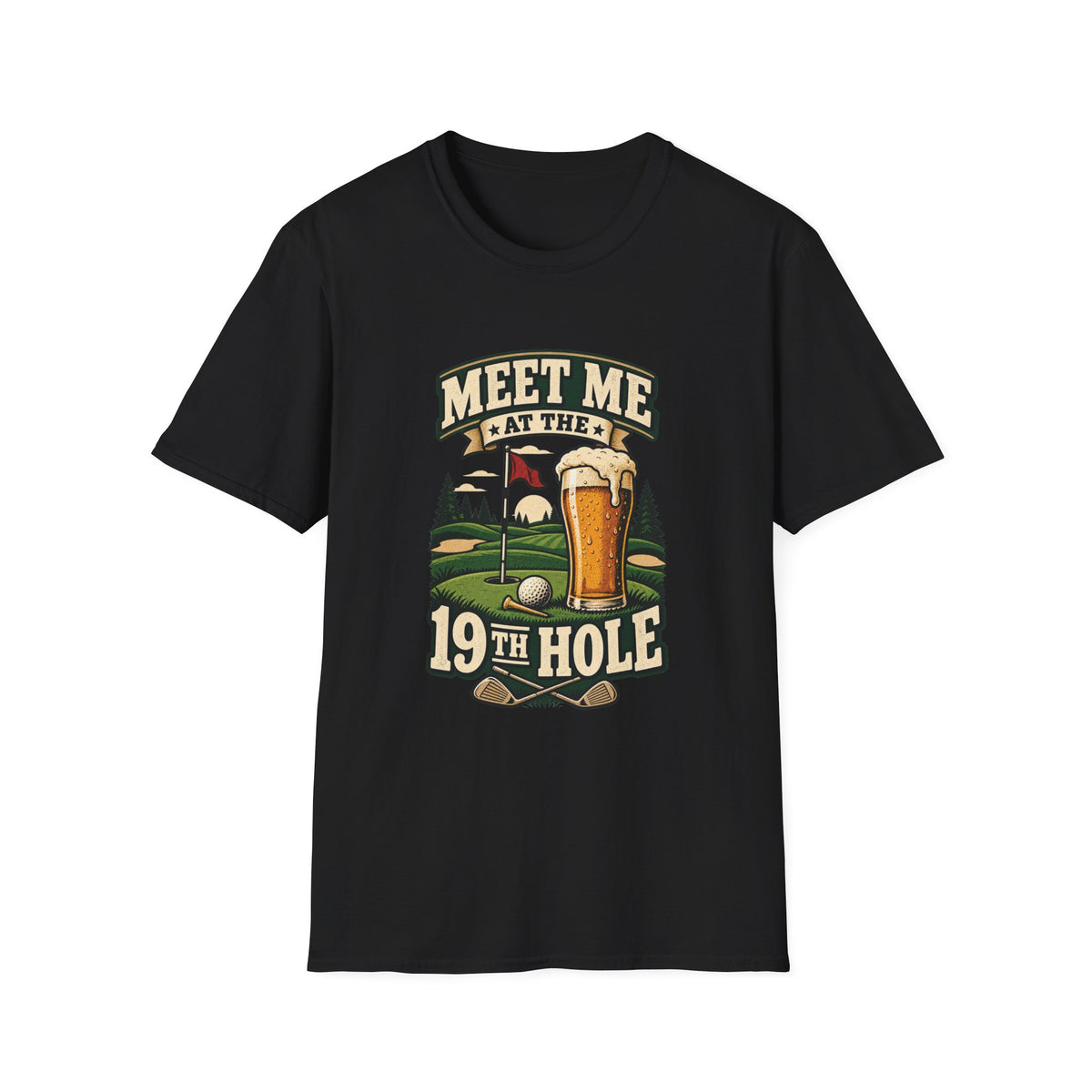 MEET ME AT 19TH HOLE BEER T-SHIRT