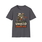 UNDEAD AND UNDER PAR ZOMBIE T-SHIRT