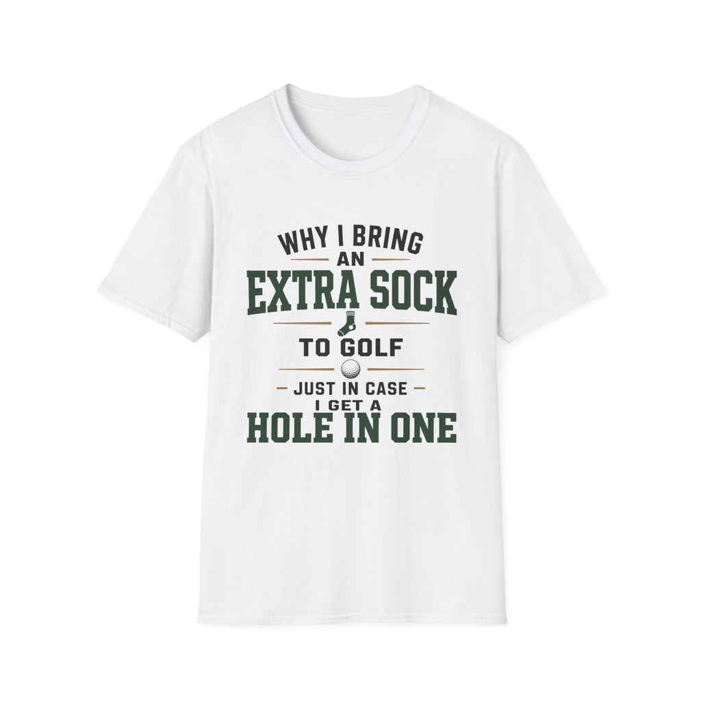 EXTRA SOCK HOLE IN ONE TYPOGRAPHY 36 T-SHIRT