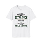 EXTRA SOCK HOLE IN ONE TYPOGRAPHY 36 T-SHIRT