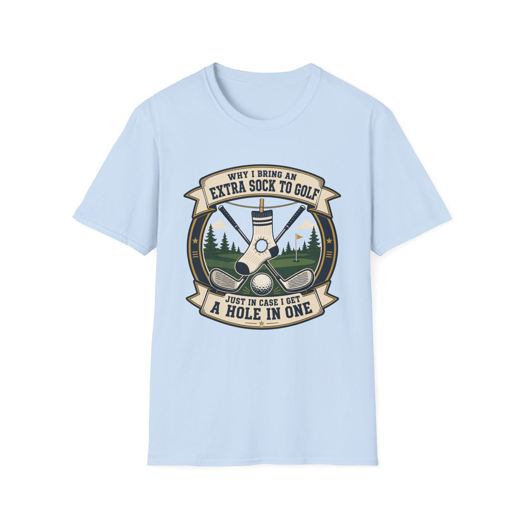 EXTRA SOCK HOLE IN ONE CREST BADGE 37 T-SHIRT