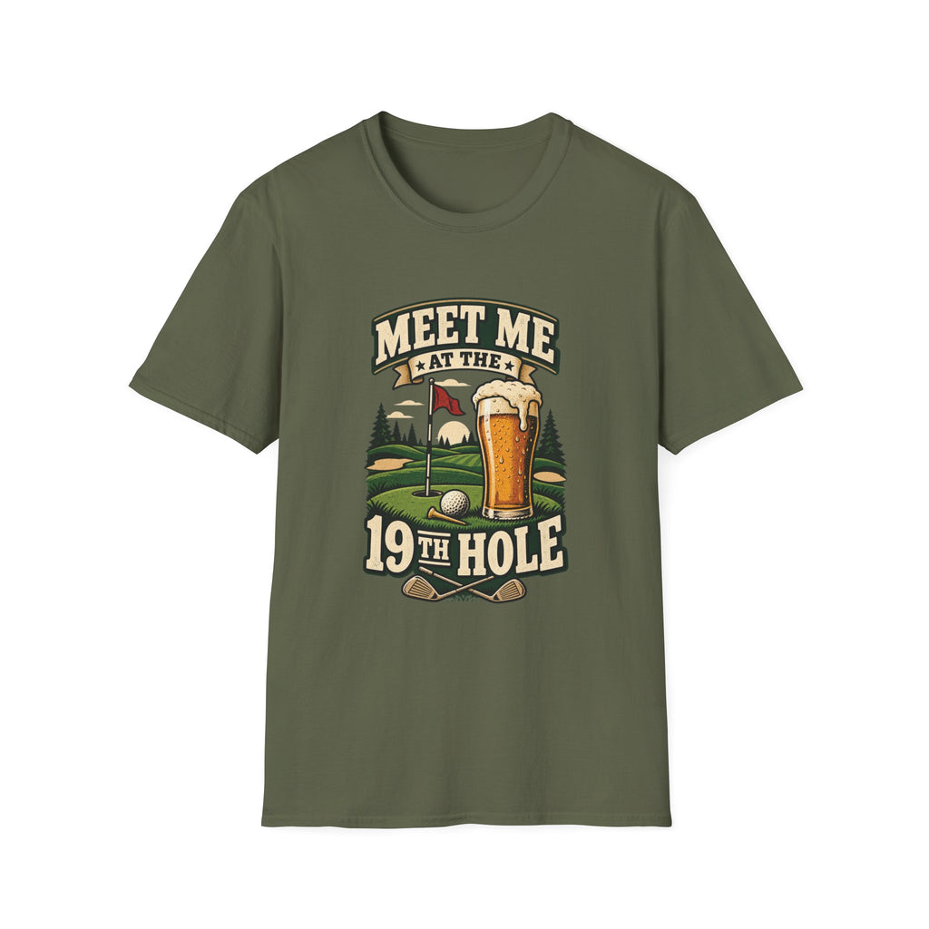 MEET ME AT 19TH HOLE BEER T-SHIRT