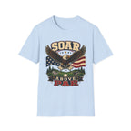 SOAR ABOVE PAR EAGLE FLAG T-SHIRT