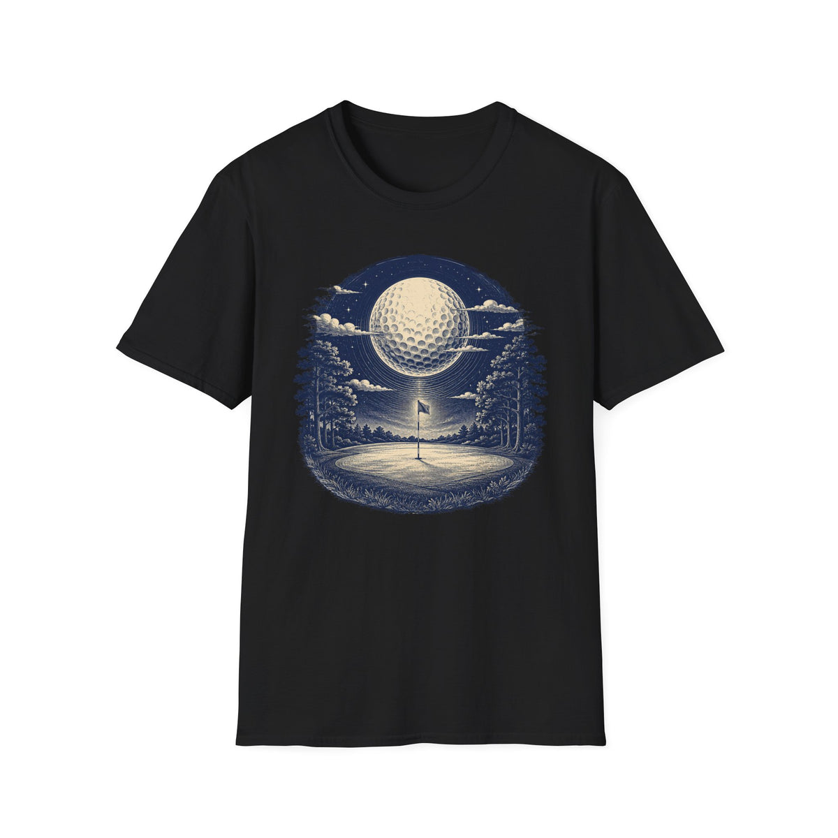 GOLF MOON NIGHT T-SHIRT