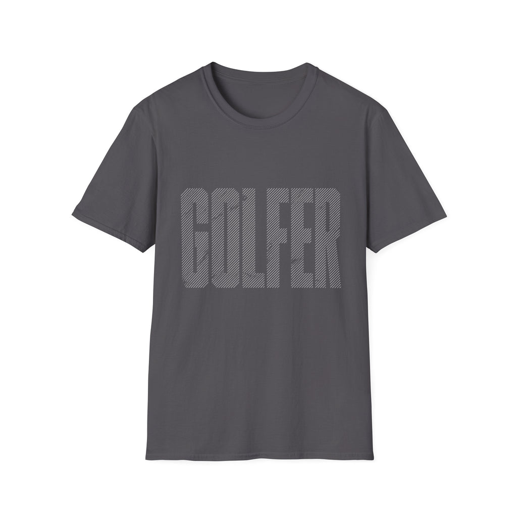 GOLFER TEXTURE TEXT T-SHIRT