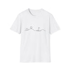 MINIMALIST GOLF COURSE SUN LINE ART T-SHIRT