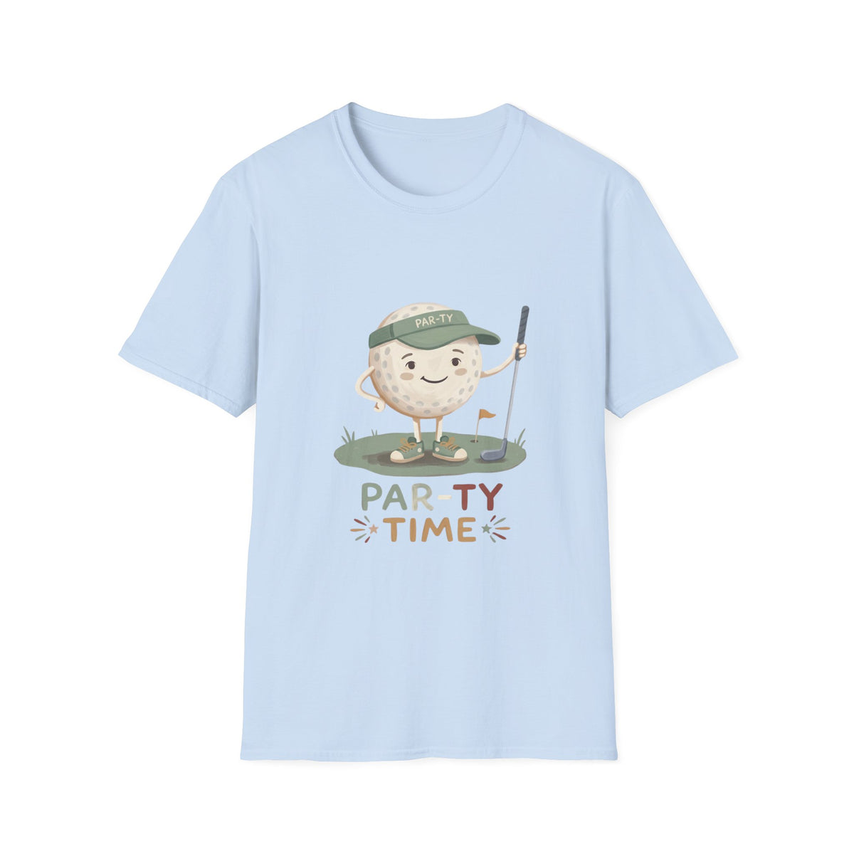 PAR-TY TIME GOLF BALL MASCOT T-SHIRT