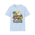 FORE IN PARADISE FLAMINGO CART 11 T-SHIRT