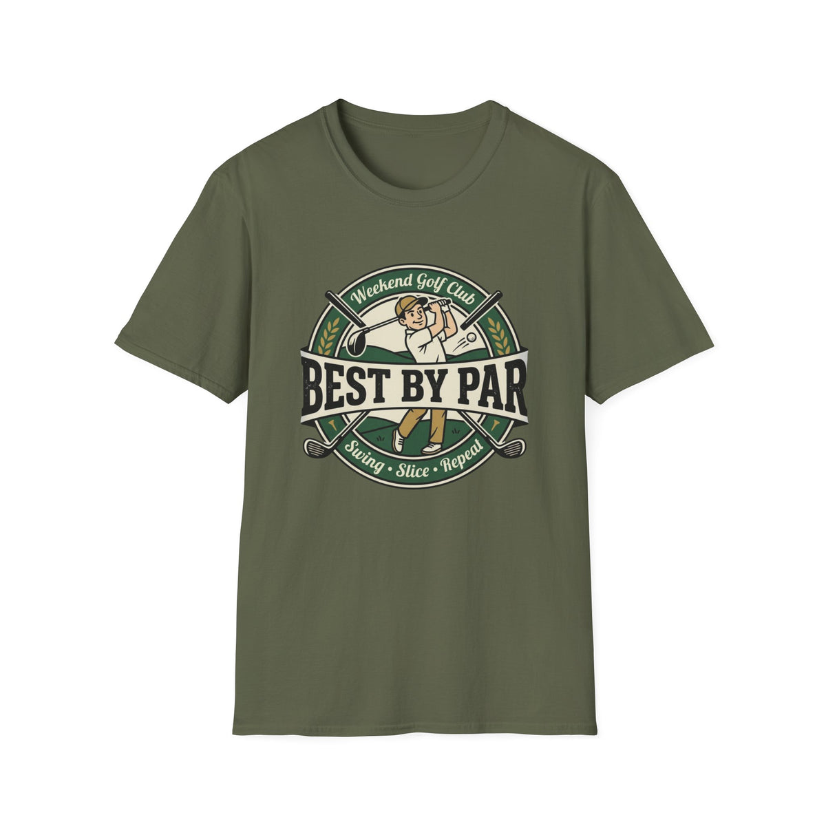 BEST BY PAR WEEKEND GOLF CLUB BADGE 110 T-SHIRT