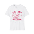 GOLF CADDY DACHSHUND DOG PINK 60 T-SHIRT