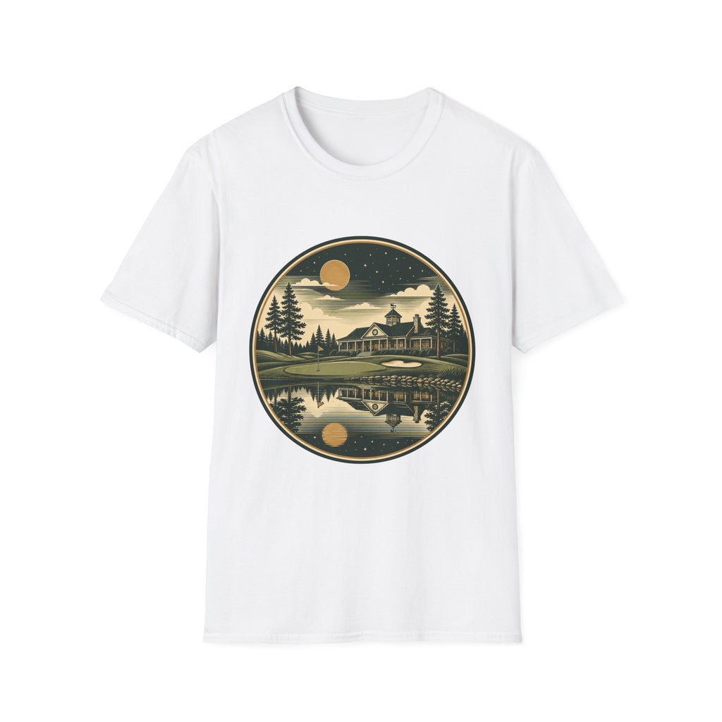 GOLF CLUBHOUSE LAKE REFLECTION BADGE 186 T-SHIRT