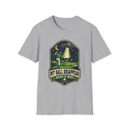 MY BALL DISAPPEARED UFO BADGE T-SHIRT