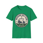 WEEKEND GOLF CLUB CART BADGE T-SHIRT