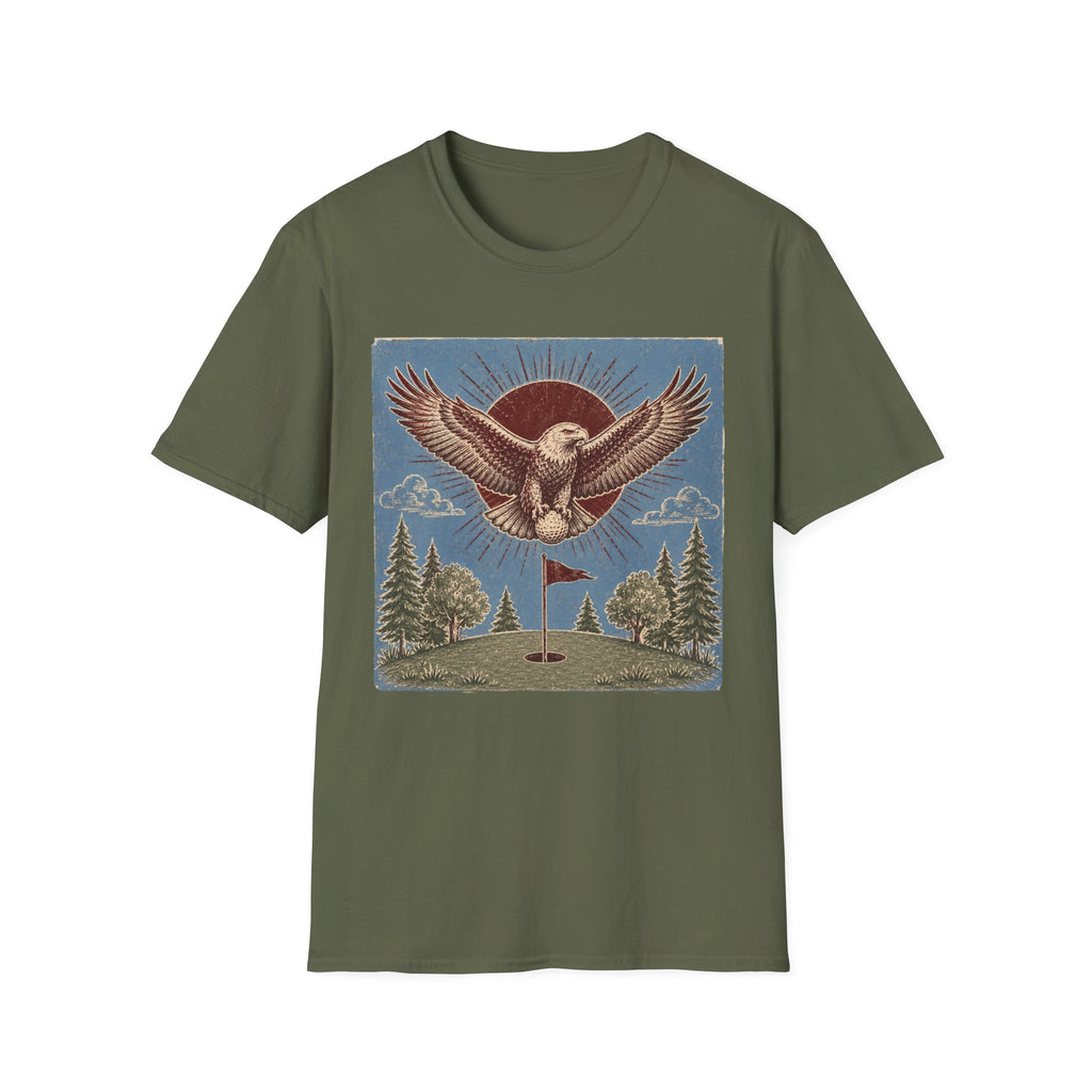 EAGLE HOLDING GOLF BALL ILLUSTRATION 149 T-SHIRT