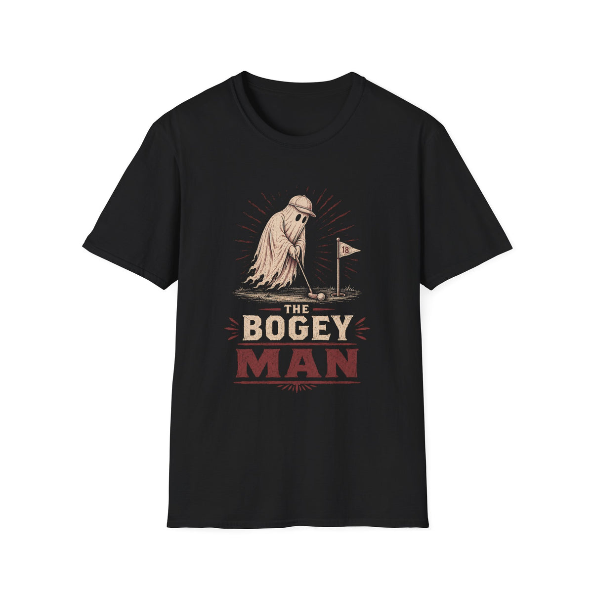 BOGEY MAN GHOST GOLFER PUTTING 139 T-SHIRT