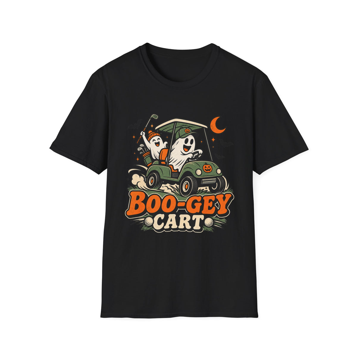 BOOGEY CART HALLOWEEN GHOSTS 166 T-SHIRT